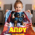 Personalized Baby Thor Blanket – Superhero Custom Name & Date Fleece Gift for Boys